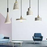 Terrazzo-style Speckled Texture Pendant Light