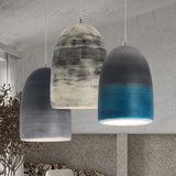 Various Textures Bell Shape Modern Ceiling Light