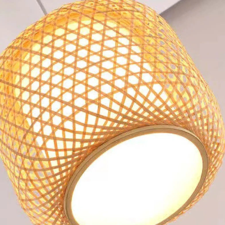 Bamboo Lantern for Dining Room Pendant Light